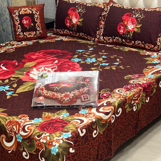 DESIGNER Bed Sheets 4Pec 11218
