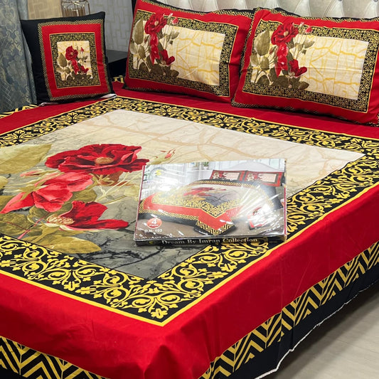 DESIGNER Bed Sheets 4Pec 11214