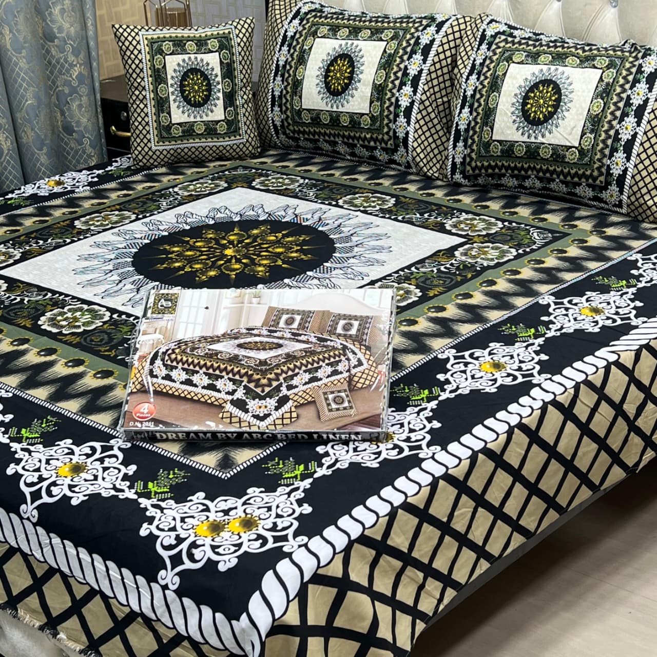 DESIGNER Bed Sheets 4Pec 11213