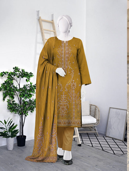Lawn Embroidered 3-Piece Bana Dora Un-Stiched Suit by Maria.B