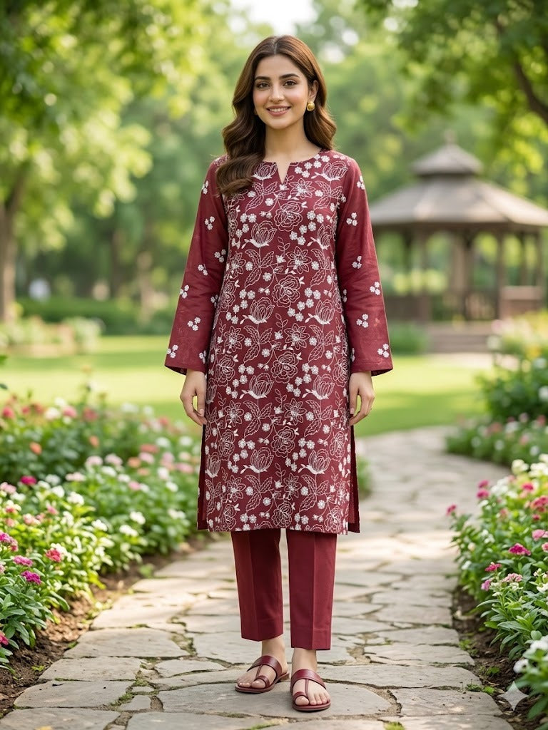 Bareeze Embroidered 2-Piece Lawn Un-stiched 04