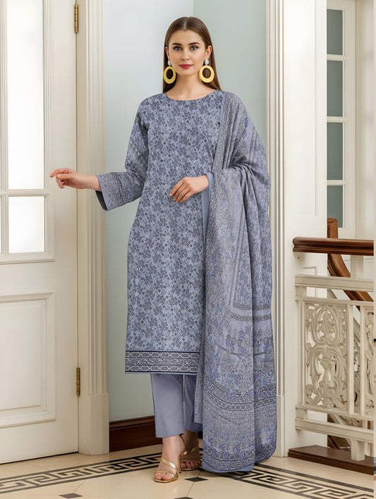 Sapphire Lawn 3 Pcs Premium Quality  8103