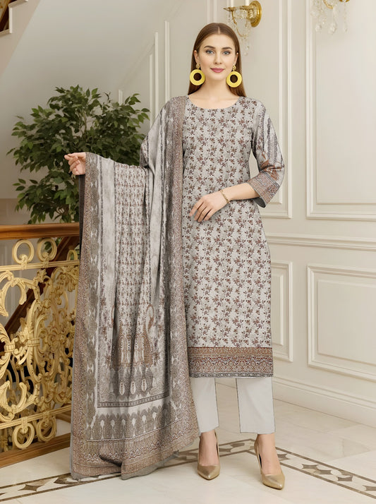Sapphire Lawn 3 Pcs Premium Quality  8107