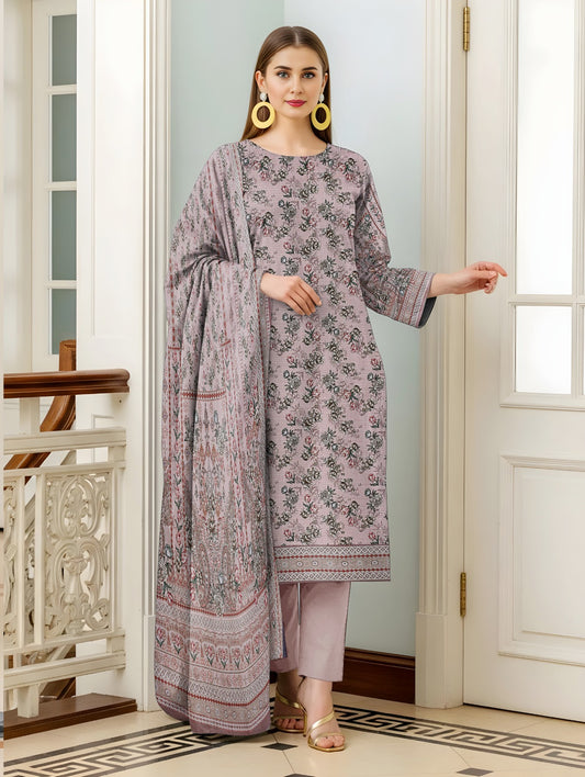 Sapphire Lawn 3 Pcs Premium Quality  8108