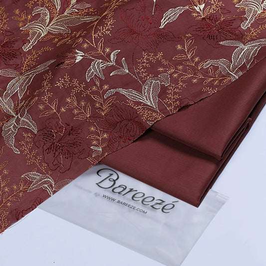 Bareeze Embroidered 2-Piece Lawn Un-stiched  115