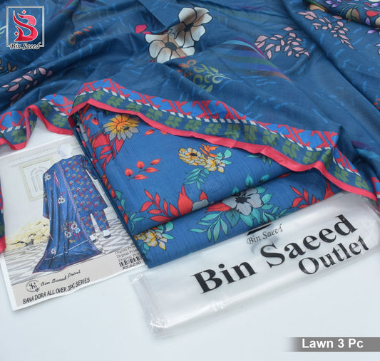 Bin Saeed 3pc Allover Digital Print