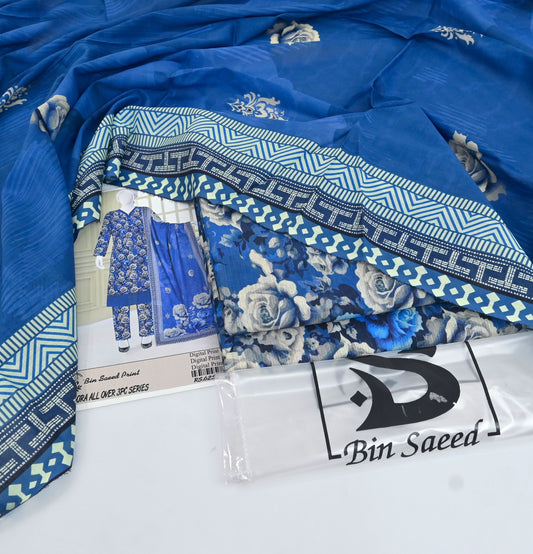 Bin Saeed 3pc Allover Digital Print