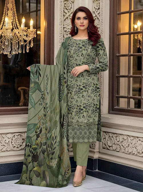 3Pc Digital Print Unstitched