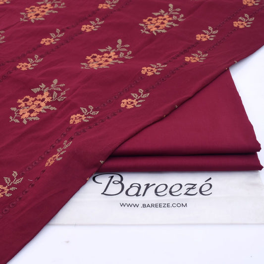 Bareeze Embroidered 2-Piece Lawn Un-stiched  207