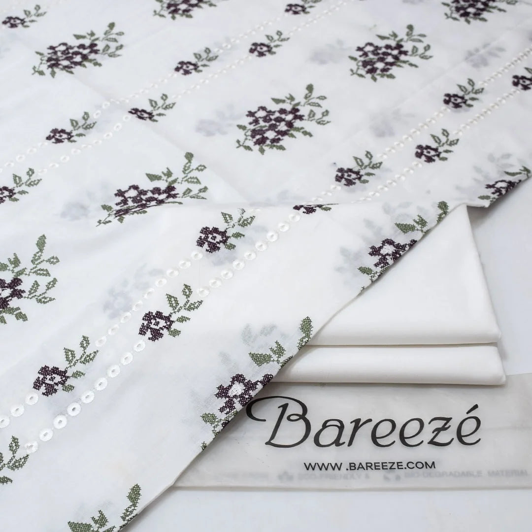 Bareeze Embroidered 2-Piece Lawn Un-stiched  210