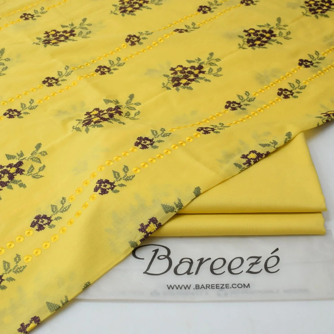 Bareeze Embroidered 2-Piece Lawn Un-stiched  211