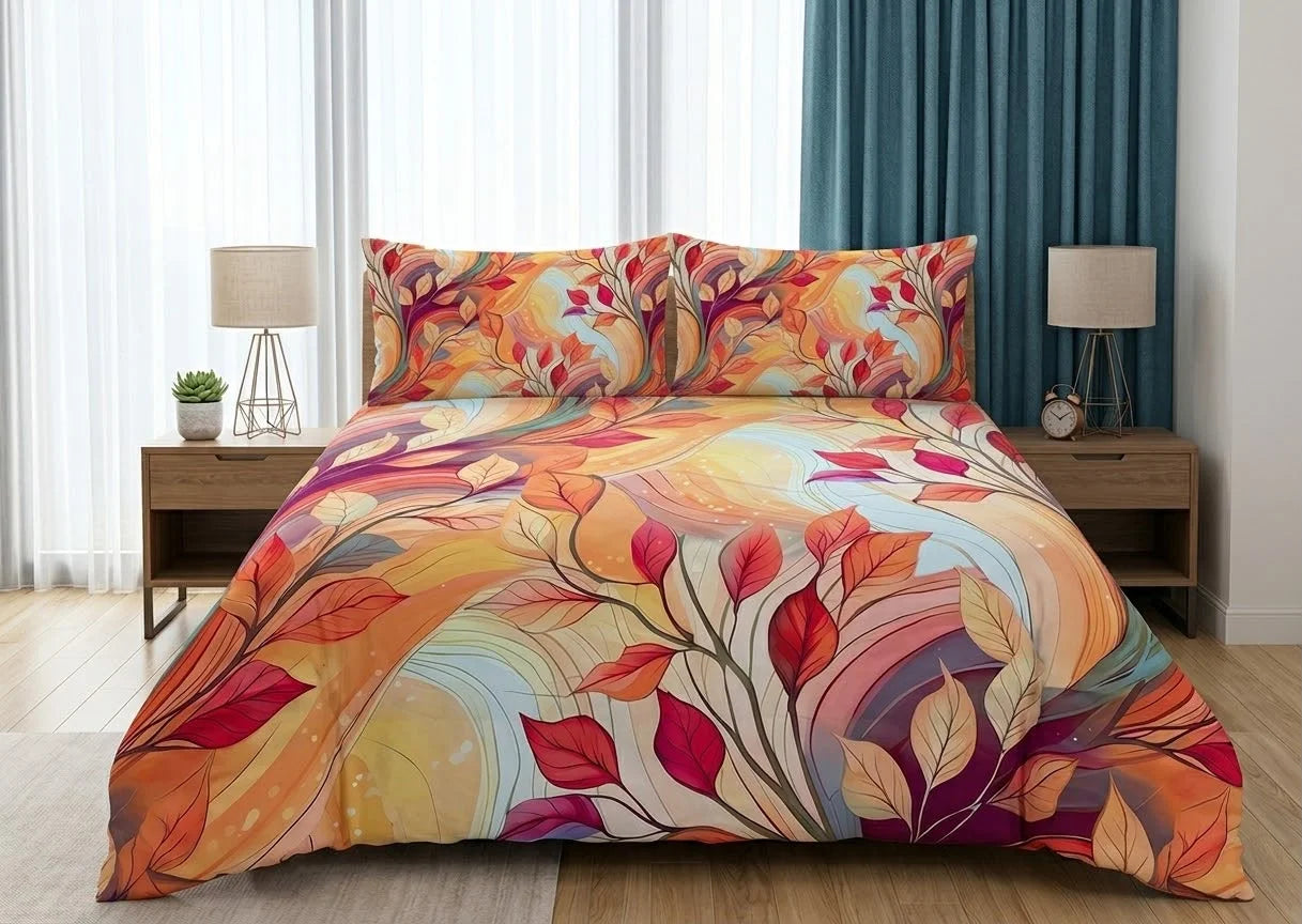 BEDIOR 3D Digital Printed King Size Crystal Cotton Bed Sheet Set (3 Pcs)